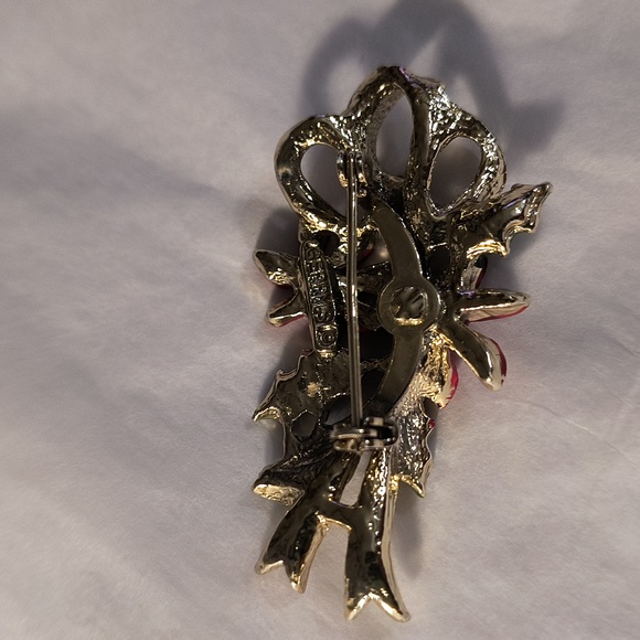 Vintage set of 3 signed Jerry's Christmas holiday pin brooches - Picture 5 of 7